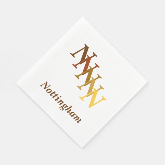 Serviette En Papier Papier Napkin - Incitants avec nom (Coin)
