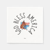 Serviette En Papier Papier Napkin : Jour de l'Indépendance (Devant)