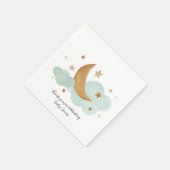 Serviette En Papier Papier Napkin neutre Lune et étoiles (Coin)
