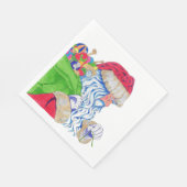 Serviette En Papier Papier Napkin Père Noël (Coin)