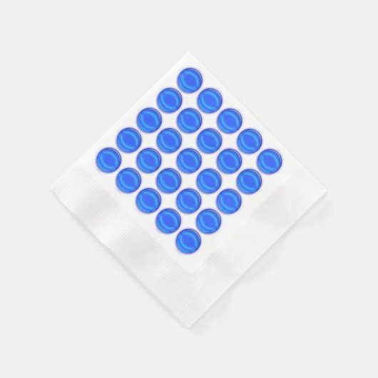 Serviette En Papier Papier Napkin - Points bleus (Coin)