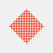 Serviette En Papier Papier Napkin - Points rouges (Coin)