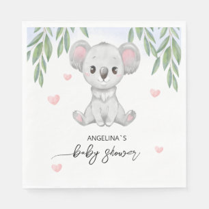 Serviette En Papier Papier Napkin pour baby shower.