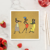 Serviette En Papier Papier Napkin pour femmes africaines (En situation)
