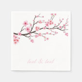 SERVIETTE EN PAPIER PAPIER NAPKIN : SAKURA CHERRY BLOSSOMS (Devant)