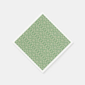 Serviette En Papier Papier Napkin - TRELLIS - VERT (Coin)