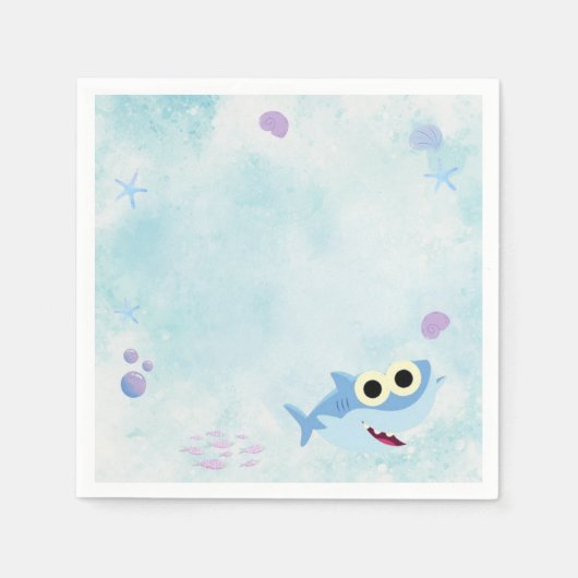 Serviette En Papier Papier Napkin "Under the Sea" (Devant)
