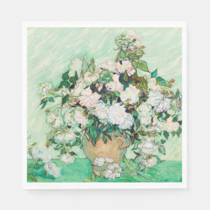 SERVIETTE EN PAPIER PAPIER NAPKIN : VAN GOGH : ROSE