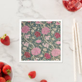 SERVIETTE EN PAPIER PAPIER NAPKIN : WILLIAM MORRIS : CRAY DESIGN (En situation)