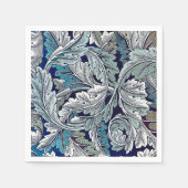 SERVIETTE EN PAPIER PAPIER NAPKIN : WILLIAM MORRIS : DESIGN FEUILLE (Devant)
