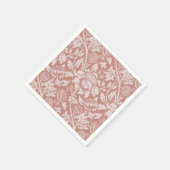 SERVIETTE EN PAPIER PAPIER NAPKIN : WILLIAM MORRIS : FLORAL (Coin)