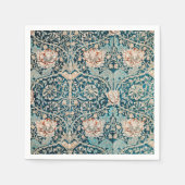 SERVIETTE EN PAPIER PAPIER NAPKIN : WILLIAM MORRIS : HONEYSUCKLE (Devant)