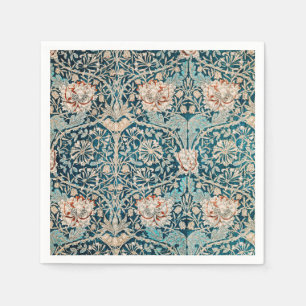 SERVIETTE EN PAPIER PAPIER NAPKIN : WILLIAM MORRIS : HONEYSUCKLE