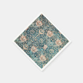 SERVIETTE EN PAPIER PAPIER NAPKIN : WILLIAM MORRIS : HONEYSUCKLE (Coin)