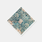 SERVIETTE EN PAPIER PAPIER NAPKIN : WILLIAM MORRIS : HONEYSUCKLE (Coin)
