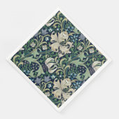 SERVIETTE EN PAPIER PAPIER NAPKIN : WILLIAM MORRIS : HONEYSUCKLE (Coin)