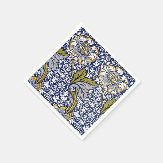 SERVIETTE EN PAPIER PAPIER NAPKIN : WILLIAM MORRIS : KENNET (Coin)