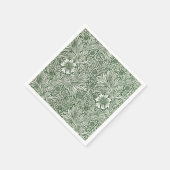 SERVIETTE EN PAPIER PAPIER NAPKIN : WILLIAM MORRIS : MARIGOLES FLORALE (Coin)