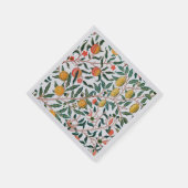 SERVIETTE EN PAPIER PAPIER NAPKIN : WILLIAM MORRIS : POMEGRANATES (Coin)