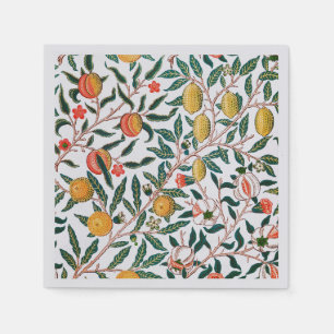 SERVIETTE EN PAPIER PAPIER NAPKIN : WILLIAM MORRIS : POMEGRANATES