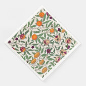 SERVIETTE EN PAPIER PAPIER NAPKIN : WILLIAM MORRIS : POMEGRANATES (Coin)
