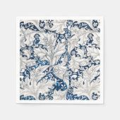 SERVIETTE EN PAPIER PAPIER NAPKIN : WILLIAM MORRIS : WALLFLOWER DESIGN (Devant)