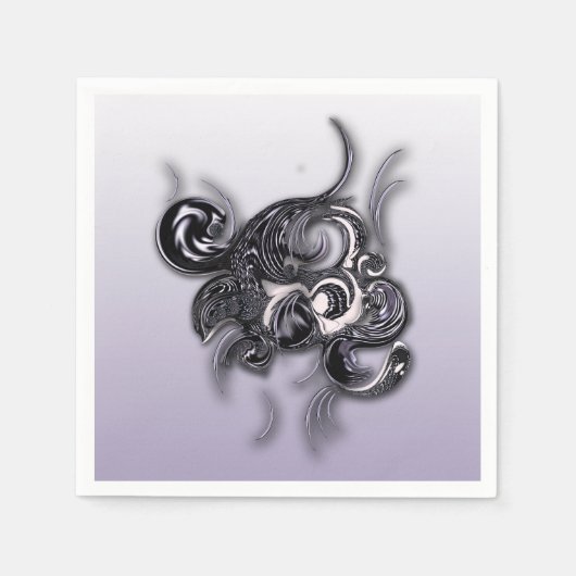 Serviette En Papier Papier Napkine "A Reflex Elegance" (Devant)