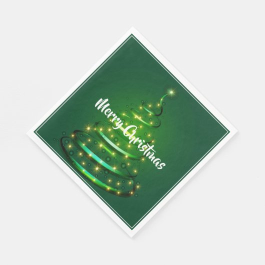 Serviette En Papier Papier Napkins - Arbre de Noël (Coin)