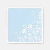 Serviette En Papier Papier Napkins-Blue Floral (Devant)