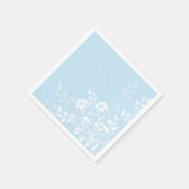 Serviette En Papier Papier Napkins-Blue Floral (Coin)