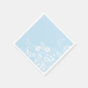 Serviette En Papier Papier Napkins-Blue Floral