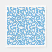 Serviette En Papier Papier Napkins-Blue Flouring (Devant)