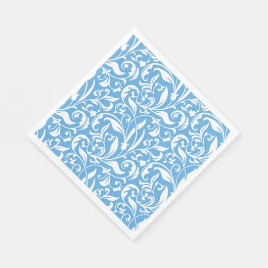Serviette En Papier Papier Napkins-Blue Flouring (Coin)