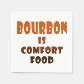 Serviette En Papier PAPIER NAPKINS - BOURBON est Comfort Food (Devant)