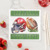Serviette En Papier Papier Napkins Football Anniversaire Décor (En situation)