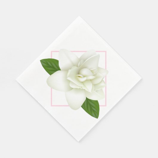 Serviette En Papier Papier Napkins-Gardenia (Coin)