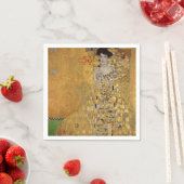 SERVIETTE EN PAPIER PAPIER NAPKINS : GUSTAV KLIMT : ADELE BLOCH BAUER (En situation)