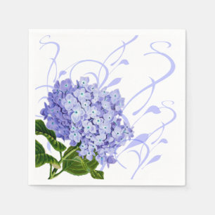 Serviette En Papier Papier Napkins-Hydrangea Dîner Papier