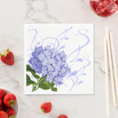 Serviette En Papier Papier Napkins-Hydrangea Dîner Papier (En situation)