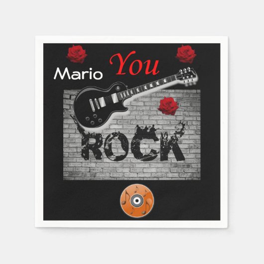 Serviette En Papier Papier Napkins Mario (Devant)