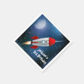 Serviette En Papier Papier Napkins Space Ship, Astronaut fête d'annive (Coin)