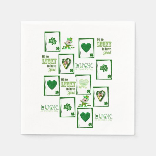 Serviette En Papier Papier Napkins St. Patrick's Day (Devant)