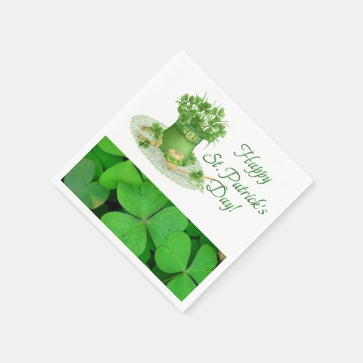 Serviette En Papier Papier Napkins St. Patrick's Day (Coin)