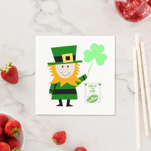 Serviette En Papier Papier Napkins St. Patrick's Day (En situation)