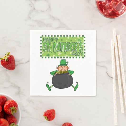 Serviette En Papier Papier Napkins St. Patrick's Day (En situation)