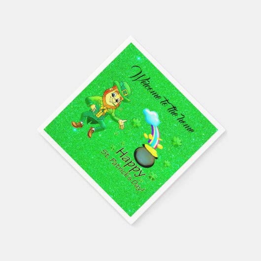 Serviette En Papier Papier Napkins St. Patrick's Day (Coin)