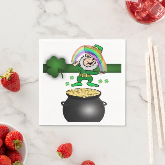 Serviette En Papier Papier Napkins St. Patrick's Day (En situation)