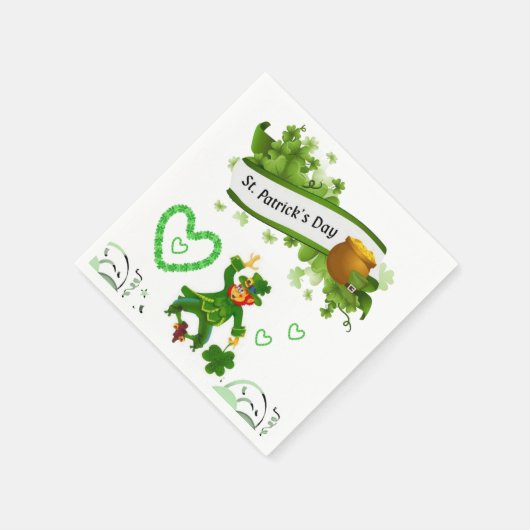 Serviette En Papier Papier Napkins St. Patrick's Day (Coin)
