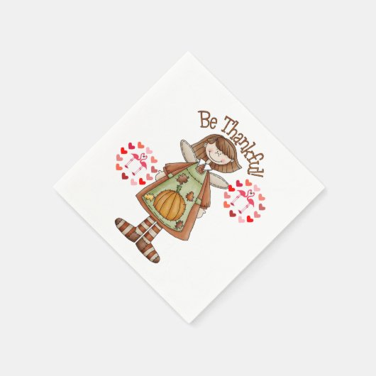 Serviette En Papier Papier Napkins Thanksgiving (Coin)