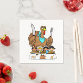 Serviette En Papier Papier Napkins Thanksgiving (En situation)